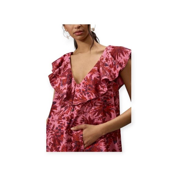 Pink/Red Anthropologie Pilcro Shift Dress, Size Large - Picture 3 of 14